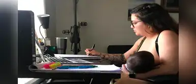 Alumna denuncia que profesor le prohibió amamantar a su bebé en clases virtuales Alumna denuncia que profesor le prohibió amamantar a su bebé en clases virtuales