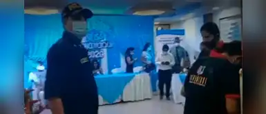 Policía interviene certamen de belleza en Junín Policía interviene certamen de belleza en Junín