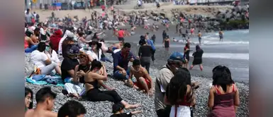 Bañistas y ciclistas acudieron a las playas de la Costa Verde sin respetar el distanciamiento social Bañistas y ciclistas acudieron a las playas de la Costa Verde sin respetar el distanciamiento social