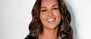 Angie Arizaga triunfa luciendo un glamoroso vestido de cristales Angie Arizaga triunfa luciendo un glamoroso vestido de cristales