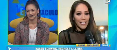 Karen Schwarz niega enemistad con Jazmín Pinedo: “Tengo un buen concepto de ella” Karen Schwarz niega enemistad con Jazmín Pinedo: “Tengo un buen concepto de ella”