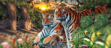 Reto visual: ¿Cuántos tigres ves en la imagen? Reto visual: ¿Cuántos tigres ves en la imagen?