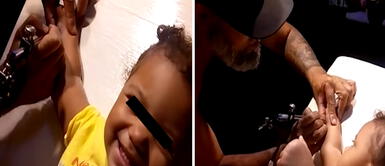 Niña pide un tatuaje y sus padres le hacen una verdadera "sesión" Niña pide un tatuaje y sus padres le hacen una verdadera "sesión"