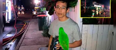 Loro grita para despertar a su dueño y lo salva de morir en un incendio Loro grita para despertar a su dueño y lo salva de morir en un incendio