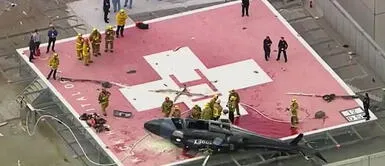 Helicóptero con corazón donado para trasplante se estrella en hospital Helicóptero con corazón donado para trasplante se estrella en hospital