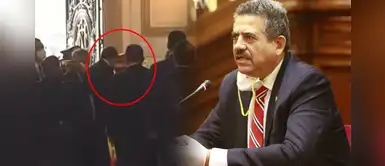 Manuel Merino ingresó al congreso de la República para juramentar como actual presidente Manuel Merino ingresó al congreso de la República para juramentar como actual presidente