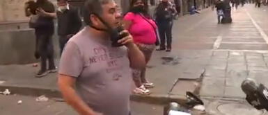 Padre pide a PNP no usar bombas lacrimógenas por bienestar de sus hijos Padre pide a PNP no usar bombas lacrimógenas por bienestar de sus hijos