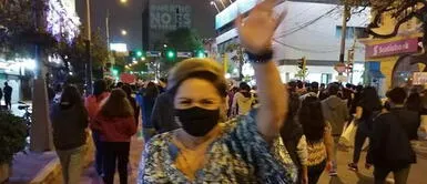 Rosario Sasieta: Exministra de la Mujer participó en marcha nacional Rosario Sasieta: Exministra de la Mujer participó en marcha nacional