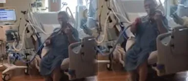 Músico que lucha contra la COVID-19 hizo llorar al personal médico con emotiva melodía Músico que lucha contra la COVID-19 hizo llorar al personal médico con emotiva melodía