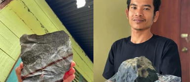 Indonesia: hombre se vuelve millonario tras el impacto de un pequeño meteorito en su casa Indonesia: hombre se vuelve millonario tras el impacto de un pequeño meteorito en su casa
