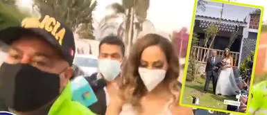 Así festejó Olinda Castañeda su boda tras intervención policial Así festejó Olinda Castañeda su boda tras intervención policial