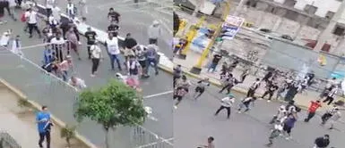 Alianza Lima: Hinchas blanquiazules se enfrentaron a policías tras descenso Alianza Lima: Hinchas blanquiazules se enfrentaron a policías tras descenso