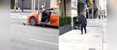 Conductor se detiene en medio del tránsito para rescatar a una paloma Conductor se detiene en medio del tránsito para rescatar a una paloma