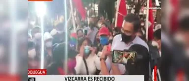 Martín Vizcarra fue recibo entre aplausos por cientos de simpatizantes en Moquegua Martín Vizcarra fue recibo entre aplausos por cientos de simpatizantes en Moquegua