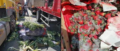 Paro agrario en Ica: Frutas y verduras se malogran bajo el sol Paro agrario en Ica: Frutas y verduras se malogran bajo el sol