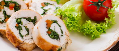 Enrollado de pollo con verduras: con poco podrás obtener un almuerzo A1 Enrollado de pollo con verduras: con poco podrás obtener un almuerzo A1