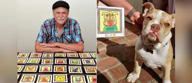 Anciano realiza dibujos de mascotas para recaudar fondos para albergues Anciano realiza dibujos de mascotas para recaudar fondos para albergues