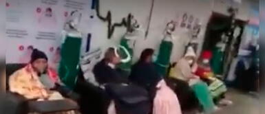 Huánuco: Pacientes con coronavirus reciben oxígeno en pasillos de hospital Huánuco: Pacientes con coronavirus reciben oxígeno en pasillos de hospital