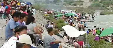 Tras prohibición de ingreso a las playas, limeños acuden a ríos a veranearse Tras prohibición de ingreso a las playas, limeños acuden a ríos a veranearse