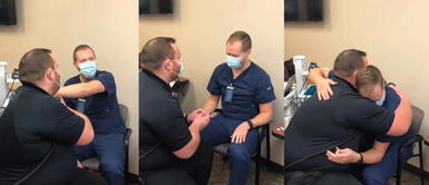 Enfermero le pide matrimonio a su novio cuando lo vacunaba contra la COVID-19 Enfermero le pide matrimonio a su novio cuando lo vacunaba contra la COVID-19