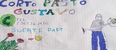 Niña de 9 años hace un folleto para que su padre encuentre trabajo durante la pandemia Niña de 9 años hace un folleto para que su padre encuentre trabajo durante la pandemia