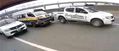 El Agustino: combi arrolla a fiscalizadora e inicia violenta persecución contra PNP El Agustino: combi arrolla a fiscalizadora e inicia violenta persecución contra PNP