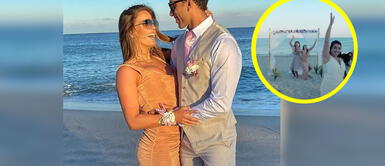 Alejandra Baigorria vivió curioso momento en boda de la mamá de Said Palao Alejandra Baigorria vivió curioso momento en boda de la mamá de Said Palao