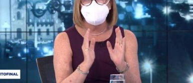 Mónica Delta anuncia que desde ahora entrevistará con mascarilla Mónica Delta anuncia que desde ahora entrevistará con mascarilla