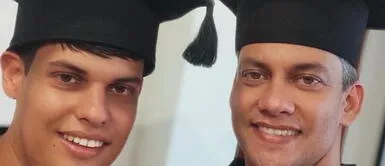 Padre ingresa a universidad para apoyar a su hijo con autismo y ambos terminan la carrera Padre ingresa a universidad para apoyar a su hijo con autismo y ambos terminan la carrera