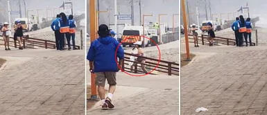 Mujer fingió ser surfista para ingresar al mar: usó una tabla de picar para cocina Mujer fingió ser surfista para ingresar al mar: usó una tabla de picar para cocina