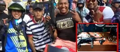 Sujetos con armas de fuego y llamativas joyas no eran sicarios, solo graban videoclip, según PNP Sujetos con armas de fuego y llamativas joyas no eran sicarios, solo graban videoclip, según PNP
