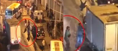 Ate: extranjeros son captados tirando piedras a vehículos que se niegan a darle ‘propinas’ Ate: extranjeros son captados tirando piedras a vehículos que se niegan a darle ‘propinas’