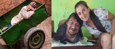 Él no tiene brazos ni piernas, pero eso no lo detuvo para criar a sus dos hijas Él no tiene brazos ni piernas, pero eso no lo detuvo para criar a sus dos hijas