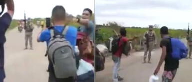 “¡Hay niños!”: militares repelen con disparos a inmigrantes que intentan cruzar la frontera “¡Hay niños!”: militares repelen con disparos a inmigrantes que intentan cruzar la frontera