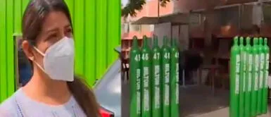 Puente Piedra: Familia presta balones de oxígeno a familiares de pacientes COVID-19 Puente Piedra: Familia presta balones de oxígeno a familiares de pacientes COVID-19