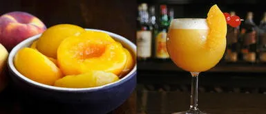 Disfruta del verano con este exquisito coctel de duraznos en almíbar Disfruta del verano con este exquisito coctel de duraznos en almíbar