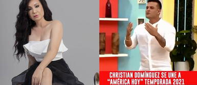 Janet Barboza fastidiada con presentación de Christian Domínguez como nuevo conductor Janet Barboza fastidiada con presentación de Christian Domínguez como nuevo conductor