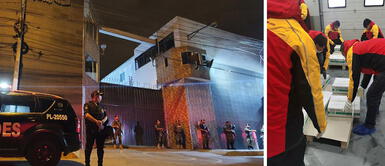 Así la Policía resguarda el local donde serán almacenadas las vacunas Así la Policía resguarda el local donde serán almacenadas las vacunas