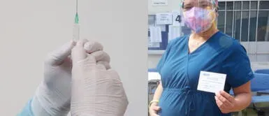 Médica peruana con 30 semanas de embarazo fue vacunada contra la COVID-19 Médica peruana con 30 semanas de embarazo fue vacunada contra la COVID-19
