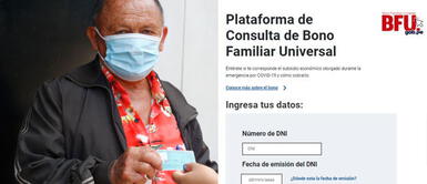 BFU 2021: consulta con tu DNI el último pago de 760 soles BFU 2021: consulta con tu DNI el último pago de 760 soles