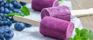 Receta del helado de arándanos con sólo tres ingredientes, sin azúcar Receta del helado de arándanos con sólo tres ingredientes, sin azúcar