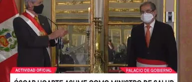 Óscar Ugarte juró como nuevo titular del Ministerio de Salud Óscar Ugarte juró como nuevo titular del Ministerio de Salud