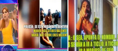 Magaly criticó a Vania Bludau por humillar a policías tras intervención Magaly criticó a Vania Bludau por humillar a policías tras intervención