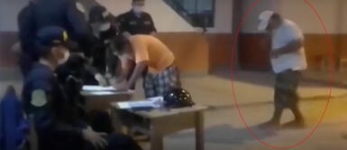 Hombre no deja de bailar mientras le ponen una multa en comisaría de Tumbes Hombre no deja de bailar mientras le ponen una multa en comisaría de Tumbes