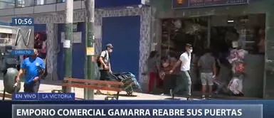 Comerciantes de Gamarra reabrieron sus tiendas tras un mes paralizados Comerciantes de Gamarra reabrieron sus tiendas tras un mes paralizados