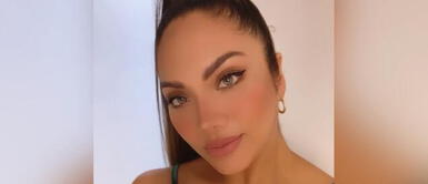 isabel acevedo y vestido sofisticado Isabel Acevedo inmortaliza su estilo con un refinado vestido dorado con pedrería