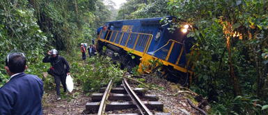 Policía Nacional informó accidente hoy en la ruta Machu Picchu Hidroeléctrica. Cusco: Tren se descarrila en la ruta Machu Picchu Hidroeléctrica
