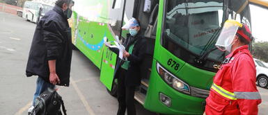 COVID-19: Nuevos protocolos para el transporte interprovincial desde 15 de marzo Transporte desde provincias en alerta extrema se realizará sin prueba molecular