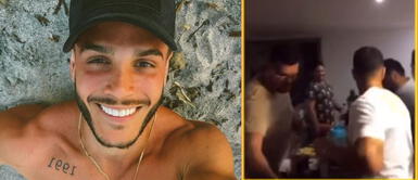Mario Irivarren festejó junto a sus amigos el fin de semana. Mario Irivarren es captado en reunión social con amigos en casa de playa