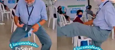 Abuelito de 85 años celebró bailando tras ser vacunado contra la COVID-19 Adulto mayor celebró bailando tras ser vacunado contra la COVID-19: "Lo que yo quiero es bailar"